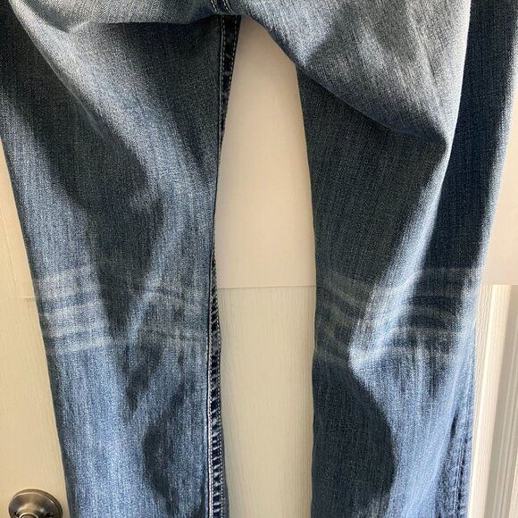 Miss Me Blue Signature Boot Jeans 31" X 32.5" Low Rise Cotton Denim. - Picture 8 of 10